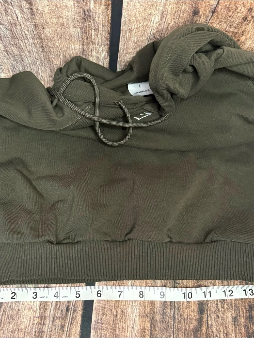 Gymshark Cropped Hoodie with Drawstring